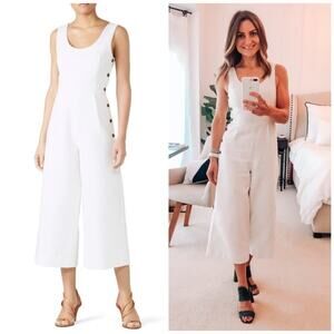 Habitual Sleeveless Scoop Neck Cropped Jumpsuit Size 0